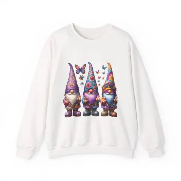 Gnome-Inspired Cozy Crewneck Sweatshirt | Perfect Gift for Garden Lovers, Spring Celebrations, Cozy Outfits, Unisex Apparel